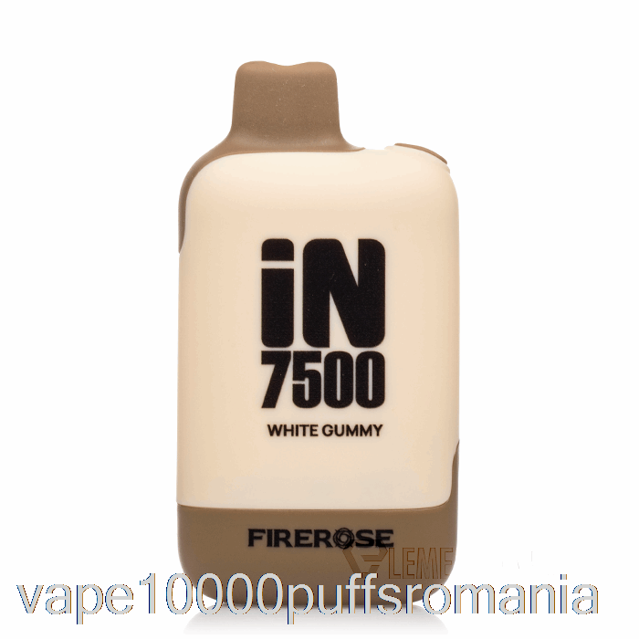 Vape Romania Firerose In7500 Gummy Alb De Unica Folosinta